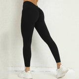 Zingj Embarrassment Line Peach Hip Fitness Yoga Pants V Waist Hip Tight Sports Pants-Outfit