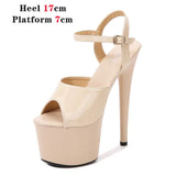 2022 New Brand Women Sandals Summer Shoes Sexy Thick High Heels Platform Dress Party Wedding Shoes Woman Pumps Stripper
