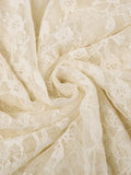Irregular Lace Ruffle Skirt-Outfit