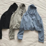 Zingj Open Autumn Coat Small Thin Loose Korean Version Casual Button Cardigan Lazy Wind Small Jacket Female Autumn-Outfit