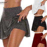 Women Sports Tennis Female Lining High Dance Fitness Short Skirts Quick Drying Solid Waist Mini Golf Sporting