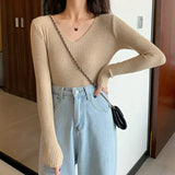 Basic B-neck Solid Autumn Winter Pullover Women Female Knitted Ribbed Sweater Slim Long Sleeve Badycon High Quality