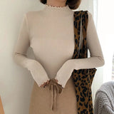 Knitted Female Casual Pullover Women Autumn Winter Tops Korean Sweaters Fashion 2021 Women Sweater Jumper Pull