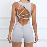 Zingj Honey Peach Hip Yoga Pants Tight Speed Dry Fitness Pants Female Training Dance Sports Yoga Jumpsuit-Outfit