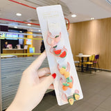 Children Cute Cartoon Fruit Elastic Hair Bands Girls Baby Lovely Rubber Bands Ponytail Holder Kids Hair