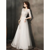 Glid Evening Dress Light Luxury Small Chinese Feng Shui Ink Painting Annual Dress Birthday Host Performance Dress