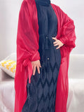 Sleeve Summer Elegant Wine Red