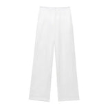 Autumn And Winter Straight Trousers Double Buckle Suit Vest Three Sets Of New Women's Fashion Commuting