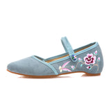Zingj Shoes Single Shoes Fashion Tendon Embroidered Cloth Shoes Women's Single Shoes Spring And Summer Cloisonne Shallow Cloth
