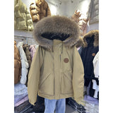 Collar Workwear Pie Down Jacket Women's Mid- 2025 Winter New Small White Duck Down Men And Women Thick