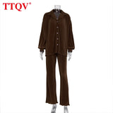 Biege Casual Loose Women Shirt Elegant Long Sleeve Lapel Office Fashion Woman Blouses 2021 Chic Pleated Blue Top