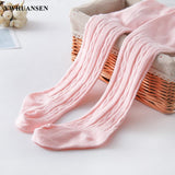 0 to 12 Yrs Combed Cotton Children's Tights Cable Knitted Girls Pantyhose High Quality Warm Tights Baby Girls