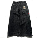 Zingj Y2K Baggy Jeans Men's Pattern Hip-Hop Street Harajuku Men's Wide-Legged Pants 211-0-Outfit
