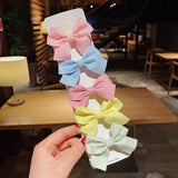 New Girls Cute Plaid Print Star Hairpins For Kids Children Sweet Headband Hair Clips Barrettes Fashion Bow