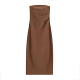 Zingj Fashionable Women's Dress Is Pure, Stylish, Sexy, Chest-Covered, Hips-Wrapped Skirt, Slim, Socialite