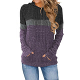 Autumn And Winter New Women's Wear Wish Loose Casual Casual Impact Pocket Splicing