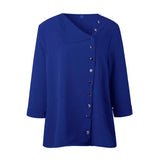 Blouse 2019 Fashion Long Sleeve Women Blouses and Tops Skew Collar Solid Office Shirt Casual Tops Blusas Chemise