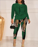 Fashionable Women's Wear Autumn New Independent Station Fashion Leisure Printing