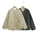 Quilting Pocket In Autumn With Loose Casual Cotton