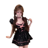 Lust Sweet Gentle Wind Hit The Color Bow Bow Waist Princess Dress New Small Design Sense Thin