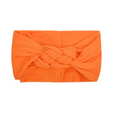 New Braided Nylon Baby Headbands For Girls Twisted Top Cross Knot Headwraps Turban Elastic Soft Hairbands Hair