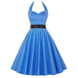 Print Vintage Dress Women 2021 Summer Pin Up Sundress 50s 60S Rockbility Robe Femme Sexy A-Line Party Dress Vestidos