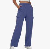 Sports Trousers High Waist Slimming Straight