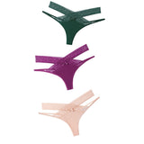 Set Women Sexy Lace Panties Transparent Low-waist Underpant Hollow Out Thong Female Seamless G-string Underwear
