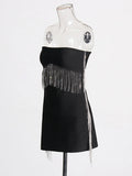 Sexy Babes 2025 Spring New Fashion Design Water Twipe Som Bra Banded Dress