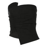 Spring And Summer New Women's Pure Color Sexy Dark V Collar Design Folded Hottie Short-Sleeved Jumpsuit