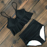 Bikinis Women Swimsuit 2021 Summer Beachwear Bathing Suits Swim Wear Padded Push up Swimwear Halter Top Bikini