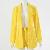 Sexy Office Lady Two Piece Set Women Suit 2020 Summer Autumn Blazer And Pants Jumpsuit Set Casual Suits