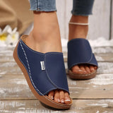 New Slope And Slippers Fashion Fish Mouth Cool Slippers Wearing Light Beach Women's Cool