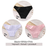 Cotton Underwear Women M-2XL Comfortable Panties Ladies Plus Size Underpants Solid Color Briefs Female