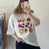 Retro Fruit Graphic Tees- Outfit