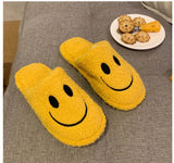 Womens Slippers Smile Face Indoor Comfy Sole 3 Colors Soft Cotton Plush Flat Slippers Zapato de Mujer Couple