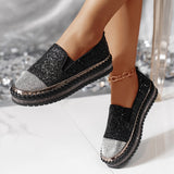 Ladies Casual Shoes Fashion Low-Top Shoes 2025 Spring And Autumn New Water Drilling Set Foot Single