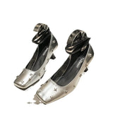 Women's Shoes 2025 New Shallow Mouth Square Head Kitten Heel Single Shoe