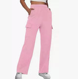 Sports Trousers High Waist Slimming Straight