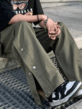 Buttoned Pocket Patch Cargo Pants- Outfit