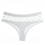 New Women's Underwear Panties Sexy Hollow Out Mesh Thong Middle-waist Large Size Breathable Comfortable Fashion