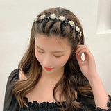 Alice Pearls Elegant Hairbands Men Women Sports Headband Double Bangs Hairstyle Make Up Hairpins Fashion Hair