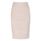 colors size S M L XL 2021 Women Winter Solid Suede Multi Package Hip Pencil Midi Skirt Autumn Winter Bodycon