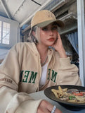Vintage Oversized Women Hoodies Harajuku Aesthetic Zip Up Hooded Sweatshirt Top Long Sleeve E Girl Clothes Casual