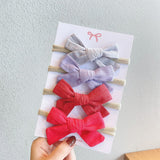 Soft Nylon Baby Girl Headband Bowknot Newborn Headbands Elastic Hair Bands Infant Turban Headwear Kids Hair