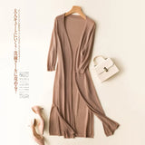 Zingj Women Long 2024 New Women's Spring Summer Over The Knee Coat Loose Thin Simple Outside-Outfit