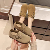 New Thick-Bottomed Boken Women's Shoes Retro Boken Shoes Fashion Ultra-Soft Single Shoe Casual