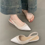 Commuting Shallow Soft Soles Not Tired Head Sandals Spring And Summer New French Fairy Style Sharp Single