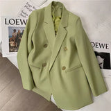 Zingj Spring And Autumn Outfit Fried Street Loose Leisure Versatile Autumn Suit Jacket Female Korean Black Suit