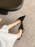 Spring New Sharp Tip High Heel Temperament Thin French Fashion Sexy Beautiful Head With Women's